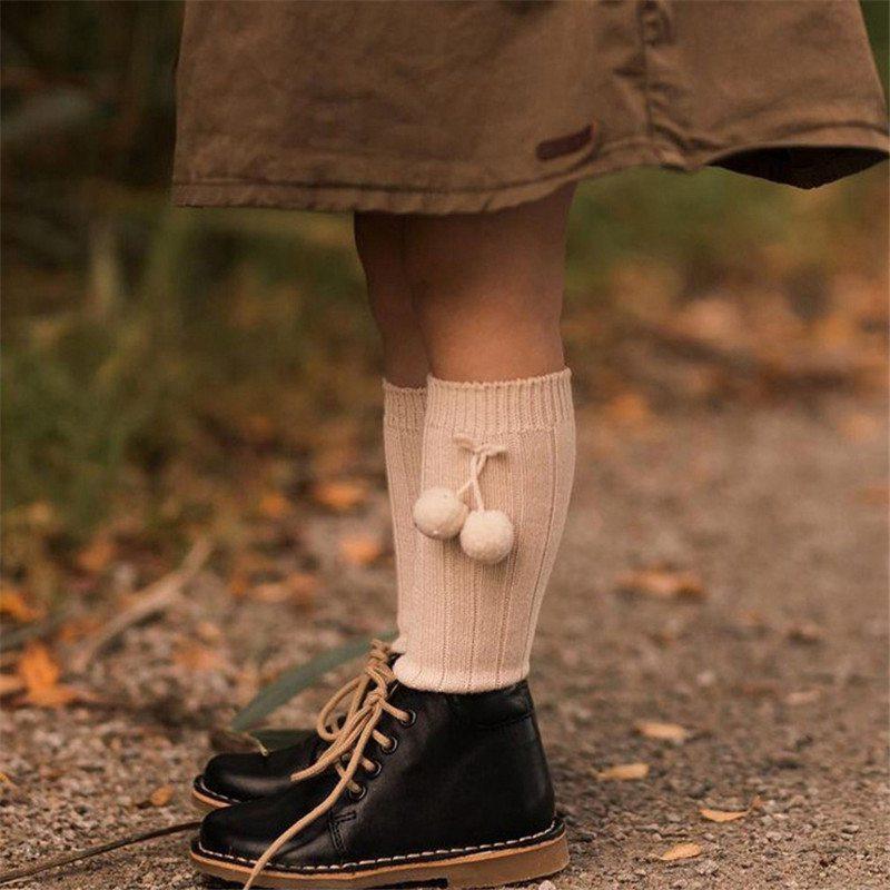 Baby Socks Pom-pom Socks Baby Loose Socks Stockings Cotton Socks Winter