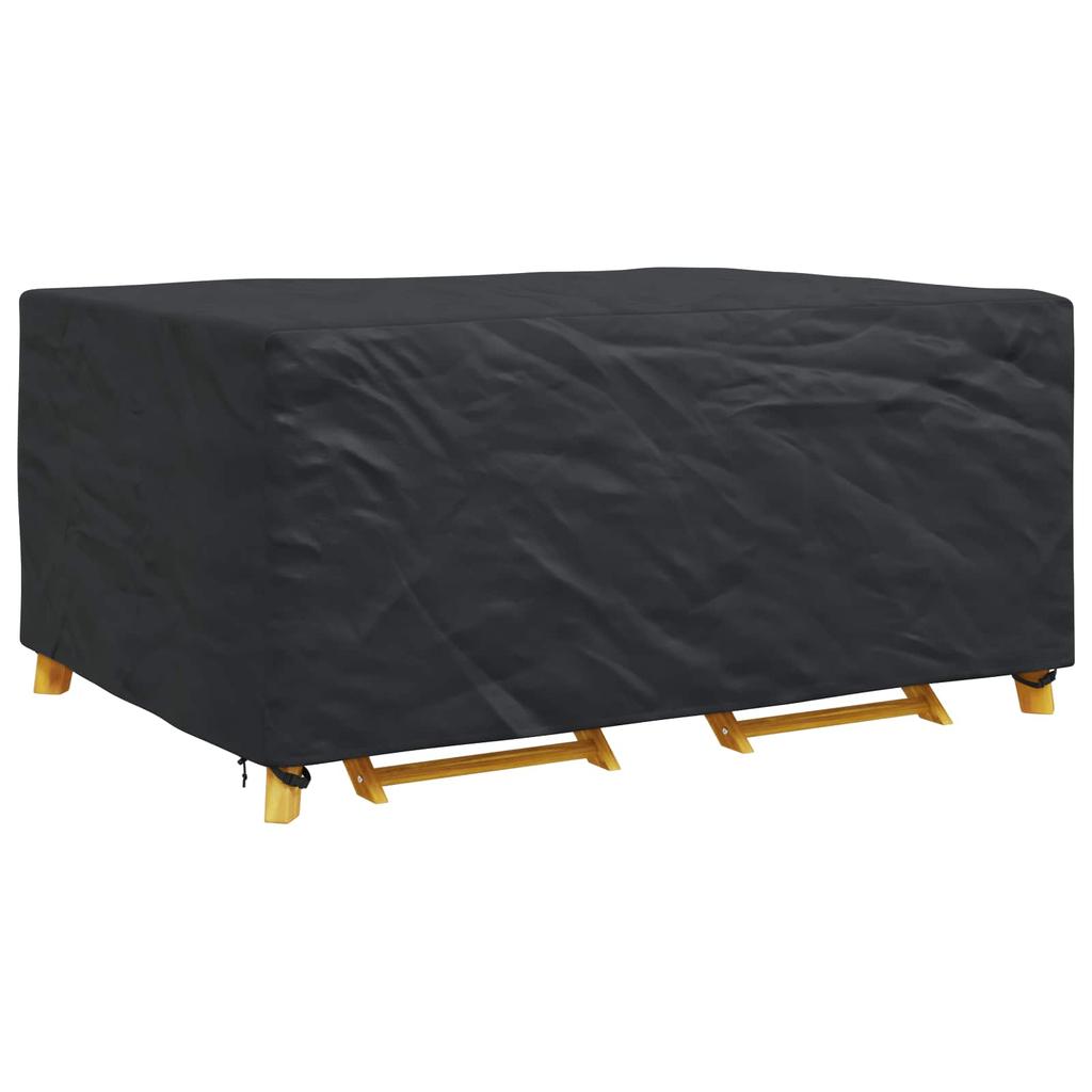 Solid Black Furniture Cover 240 x 180 x 100 cm 210D
