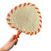 Ethnic style Straw Hand-woven Fan vintage Straw Woven Fans Pure Summer Cooling Fan  Beach
