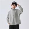 Boys Kids Fleece Zip Up Cardigan Jacket Outdoor Casual Children Top