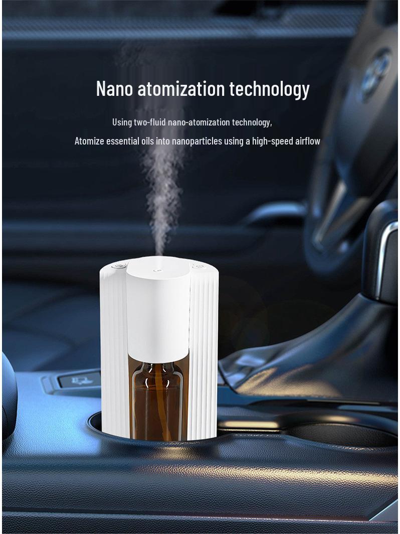

Smart Waterless Aromatherapy Essential Oil Diffuser for Home and Car - Silent, Cold, Automatic, and Portable белый