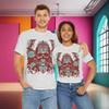 Skulls and Roses Cotton Tee T Shirt Unisex Graphic Shirt
