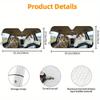 1Pcs German Shepherd Pattern Windshield Sunshade UV Rays Heat Blocker Keeps Vehicle Cool Unique Design Fit Sedans SUVs Trucks