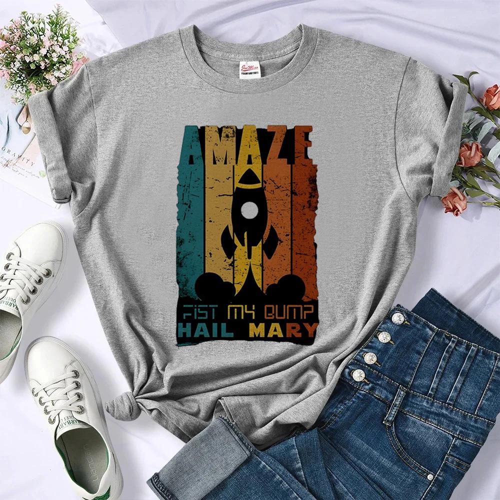 Project Hail Mary shirt women grunge y2k streetwear tshirt korean fashion scene anime