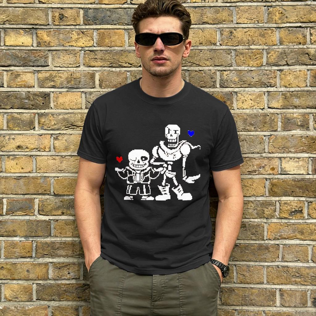 Undertales T Shirt Summer 100 Cotton TShirts For Unisex Popular Pattern Tee Shirt Short Sleeve Vintage Tees