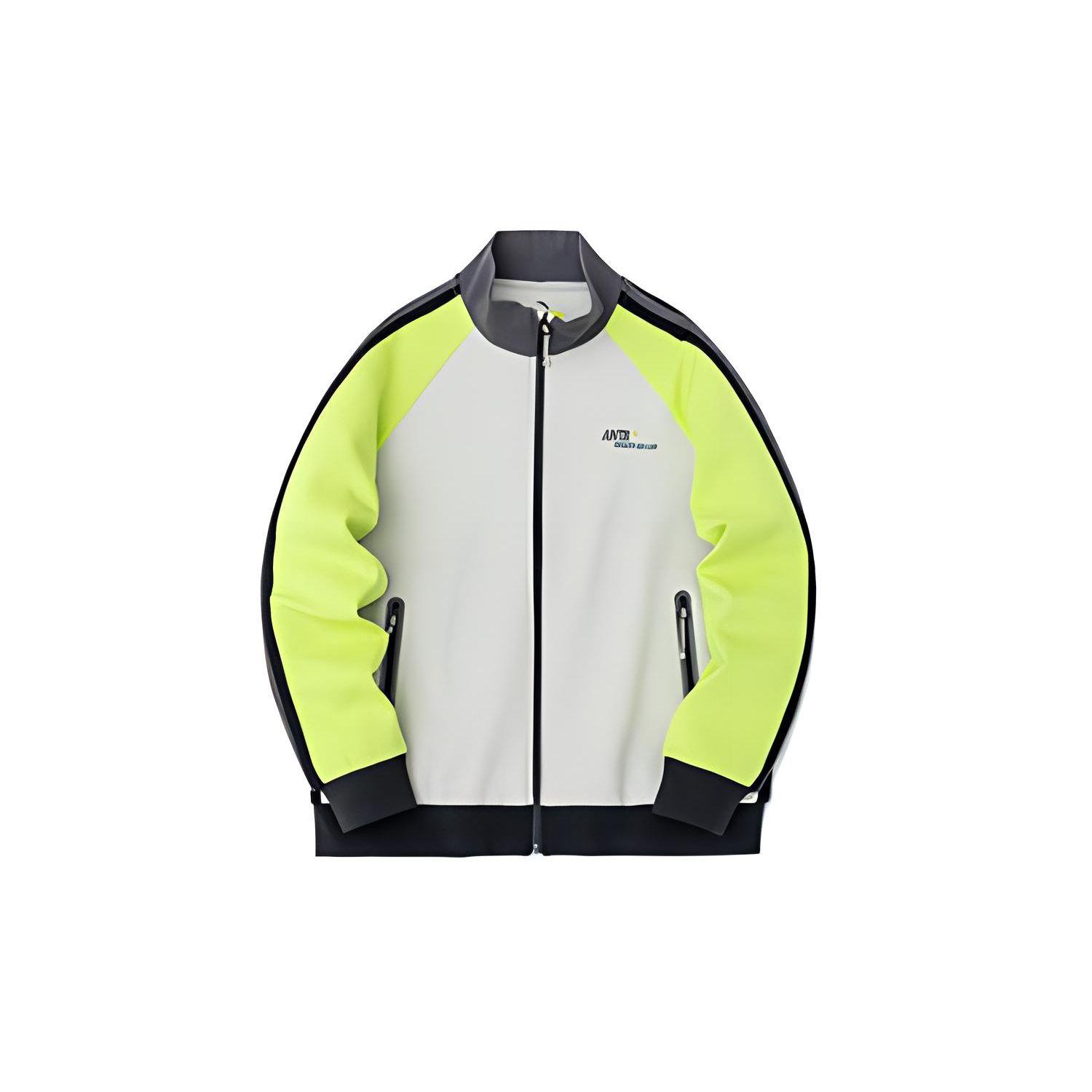 

Anta X Robert Geller совместная куртка с воротником-стойкой и логотипом с принтом Куртка унисекс Цвет солода 152317746-1 XL