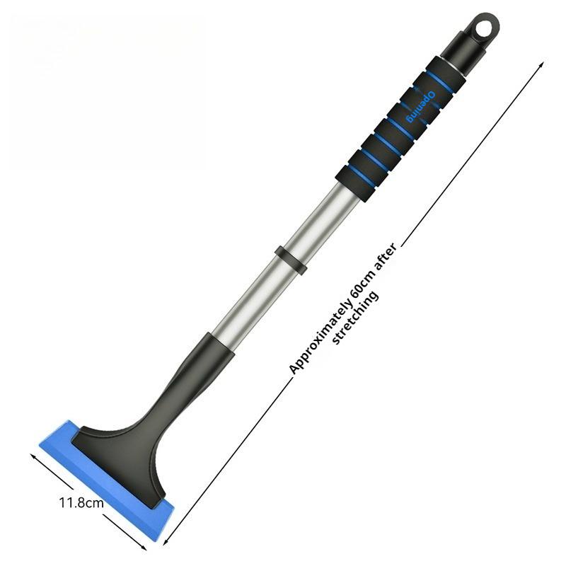 

Extendable Aluminum Ice Scraper Snow Brush for Car Windshield Telescopic Extra-long Snow Shovel