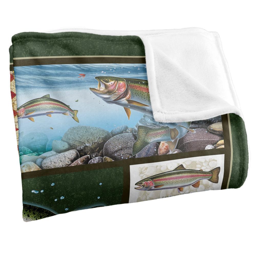 JQ Licensing Silky Trout Supersoft Blanket