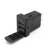 Double USB Socket Fast Car Charger Quick Charge Phone Charging Adapter For Mitsubishi Outlander 3 Xpander Eclipse Cross ASX
