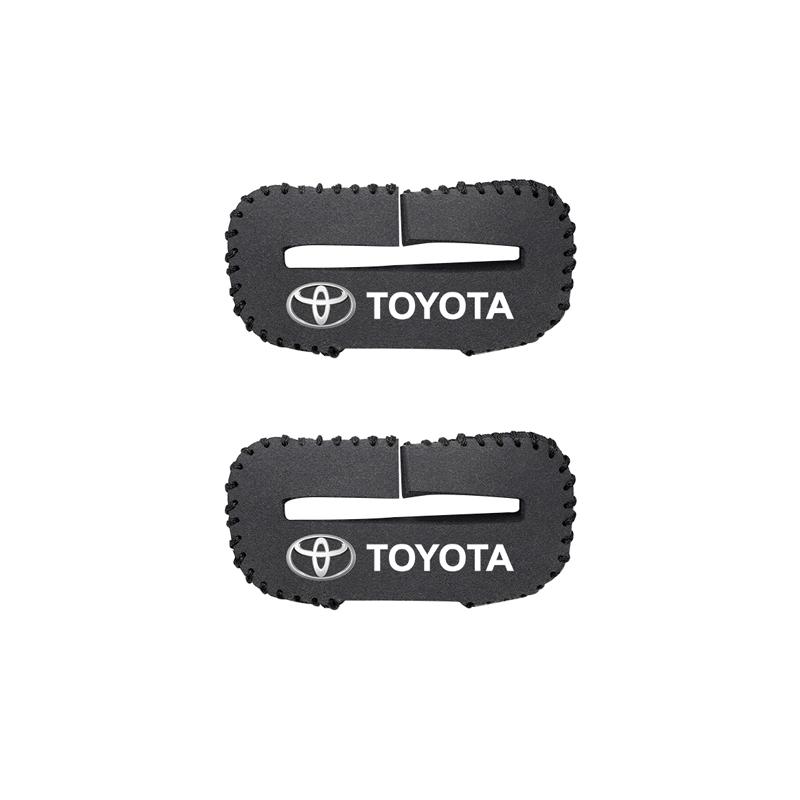 Car Anti-Collision Anti-Scratch Seat Belt Buckle Protector Cover Sticker For Toyota GR Crown Yaris Corolla Prius Auris CHR Camry QV7