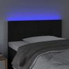 VidaXL LED Headboard Bedroom Furniture Single Bed Accessory Headboard Interior Black 80x5x78/88 3121644