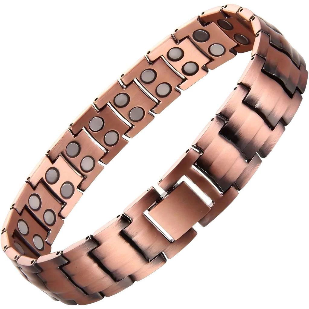 Braccialetto Magnetico Energetico in Bronzo Ecologico da Uomo - Ideale per Anniversari