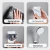 No-Drill Suction Cup Shower Holder: Movable Wall Mount for Bathroom Accessories