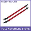 TWO Red Bumper Splitter Support Rod Universal