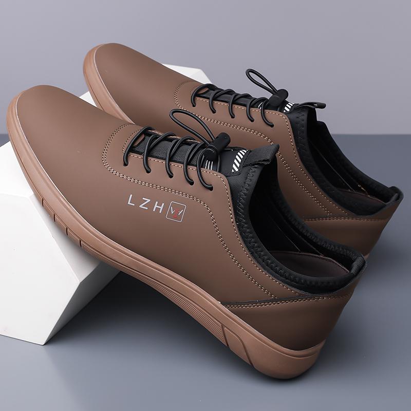 Fashion 2025 New Men Casual Footwear Male Comfortable Skate Shoe Mens Stylish Sneakers Leather Outdoor Vulcanize Shoes Men Brand Flats