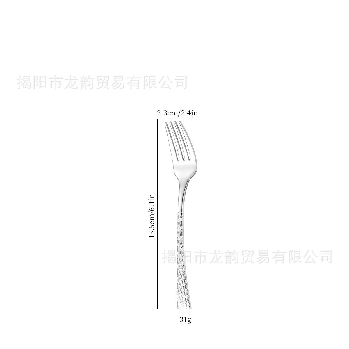

Набор столовых приборов из нержавеющей стали 304 для западной кухни: нож, вилка и ложка, толстая текстура, дизайн «рыбий хвост», высококлассный набор столовой посуды для стейка