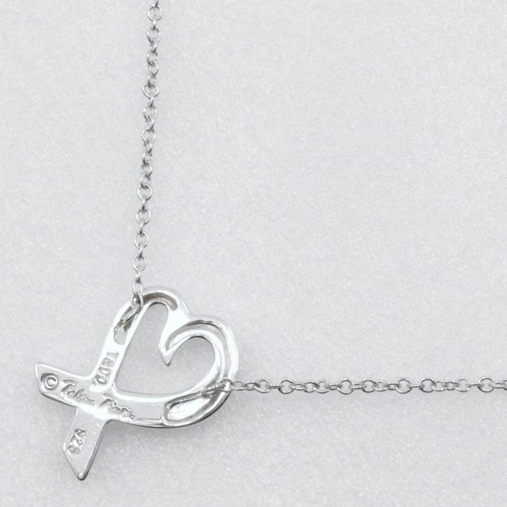 TIFFANY&Co. Loving heart Necklace Paloma Picasso Silver925 heart 2.1g Women Used