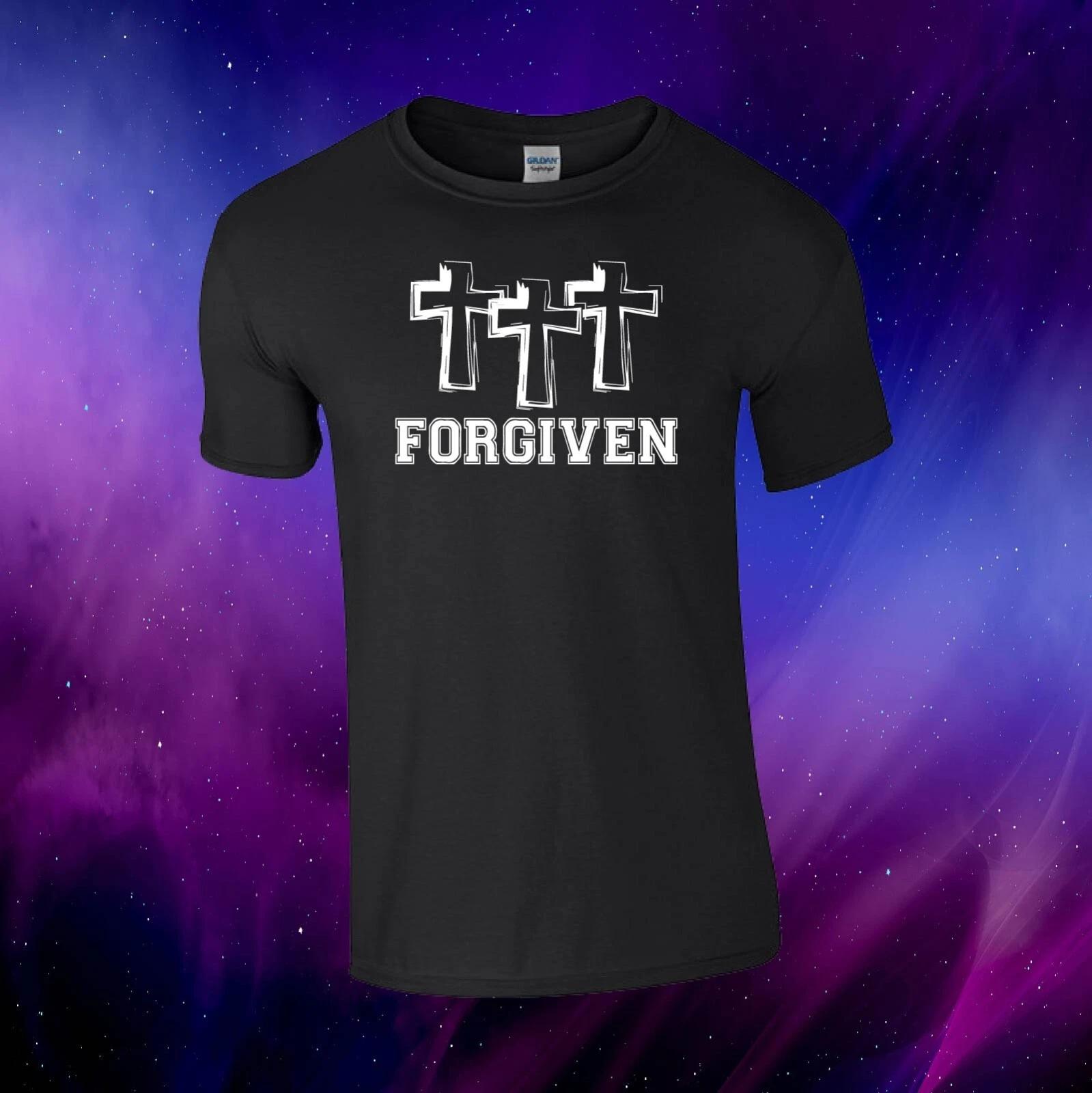 Forgiven Christian Religious Gift Unisex Kids/Adults Top T-shirt L