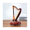 Drehbare Spieluhr im Literarischen und Klassischen Stil, Spieluhr, Desktop-Ornamente, Geburtstagsgeschenk für Musikliebhaber, Harfe
