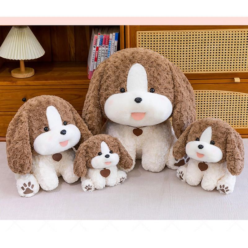 Super Soft Plush Dog Toy Kids Adults Cuddly Stuffed Animal Pillow Bedtime Comfort Decorative Window Sill Ornament