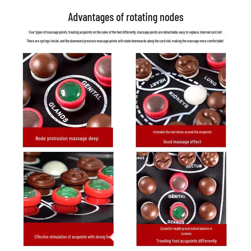 CLORIS Jade & Tourmaline Foot Massage Slippers