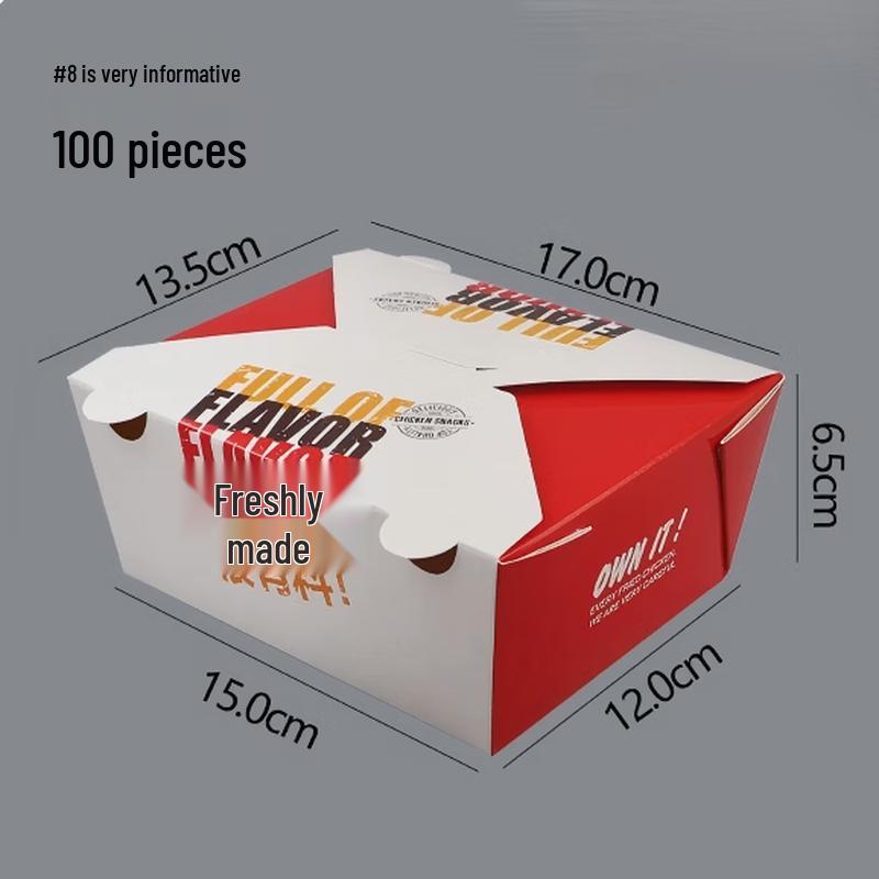 Disposable Kraft Paper Takeaway Food Containers