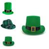 St. Patrick's Day Irish Leprechaun Shamrock Velvet Hat Adult Fancy Dress Accessory