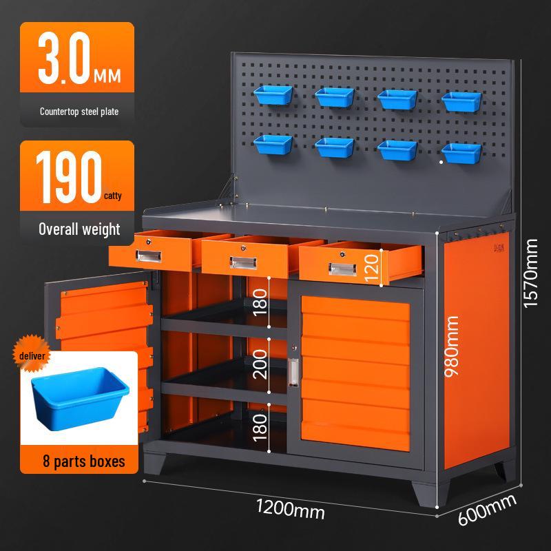 Heavy-Duty Multifunctional Tool Cabinet & Mobile Workbench