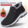 Herren Winter Baumwollschuhe mit dicker Sohle und Samtfutter für Väter mittleren Alters und ältere Menschen