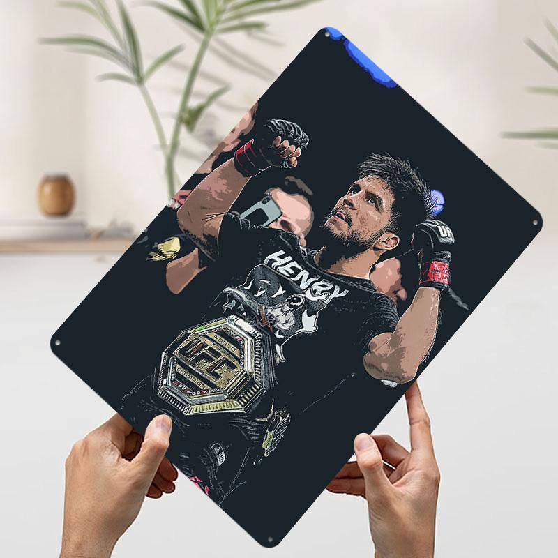 Henry Cejudo Printed Poster Customized Wall Art Retro Vintage Metal Tin Signs for Room Decoration Home Decorations House Decor 20x30cm（7.8x11.8inch）