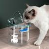 1.8L Large Capacity Cat Water Fountain Transparent Recirculate Filtering Pet Water Feeder Removable USB Powered Water Dispenser