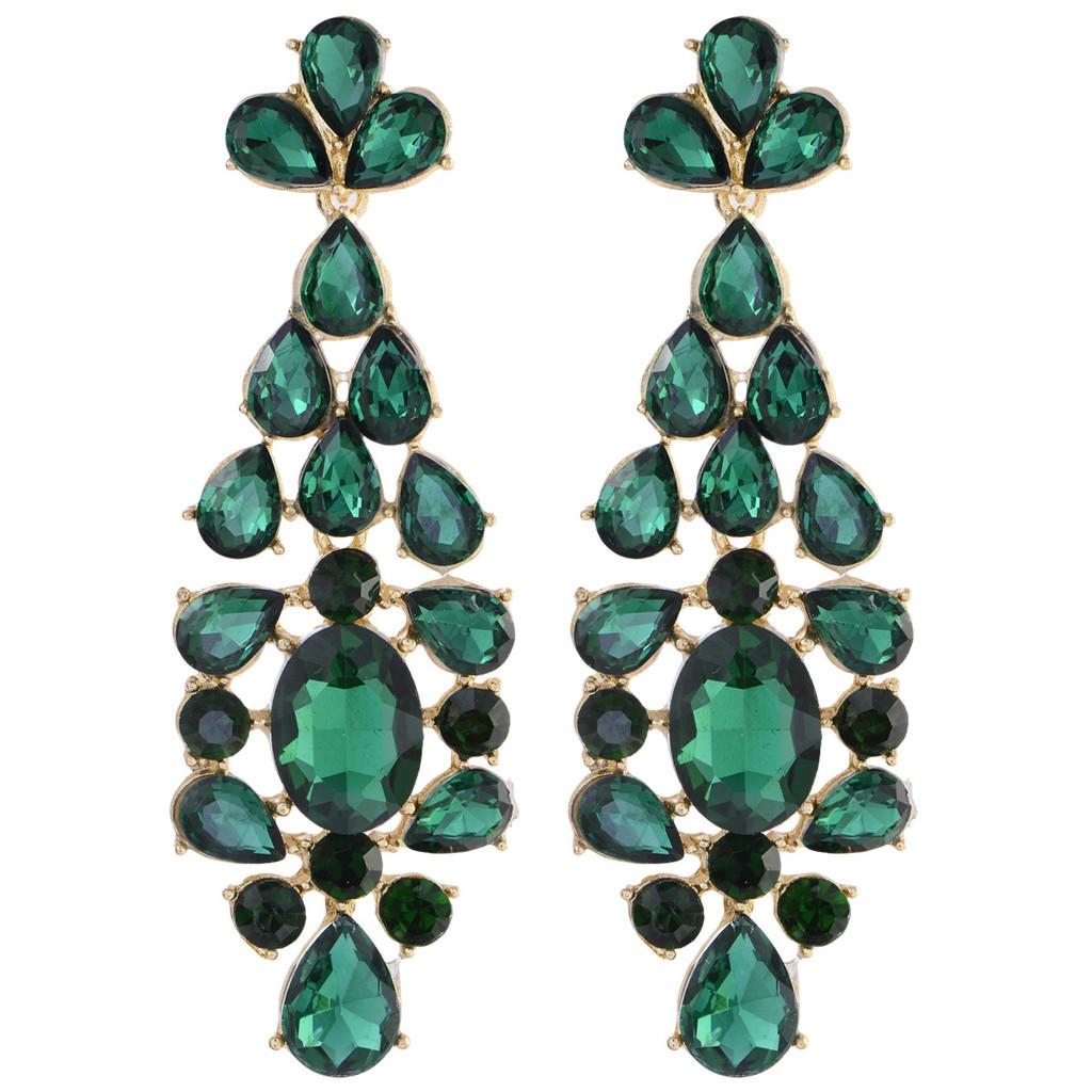 Luxuriöse Geometrische Ohrringe aus Legierung mit Unregelmäßigem Design für Damen Modeschmuck
