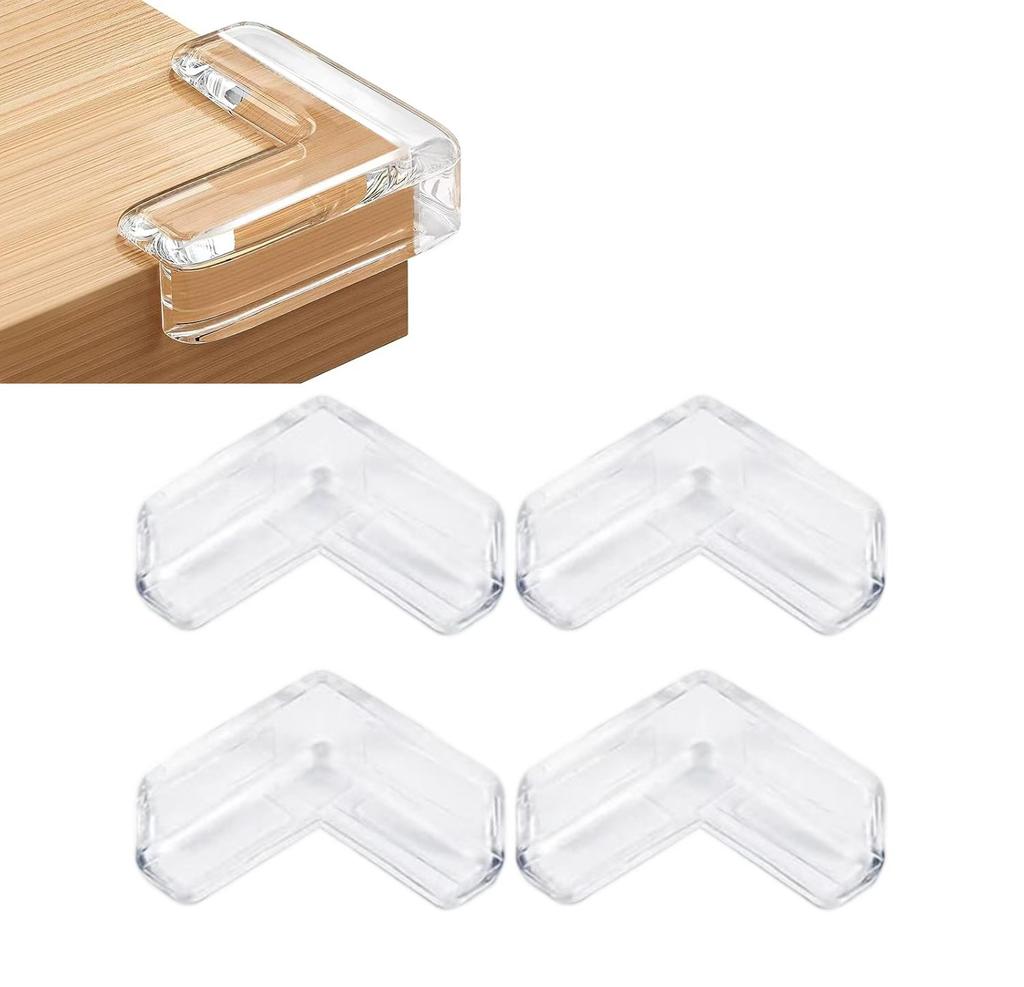 4-20PCS Children Safety Silicone Transparent Protective Cover Children's Anticollision Table Corner Edge Protective Cover Guards