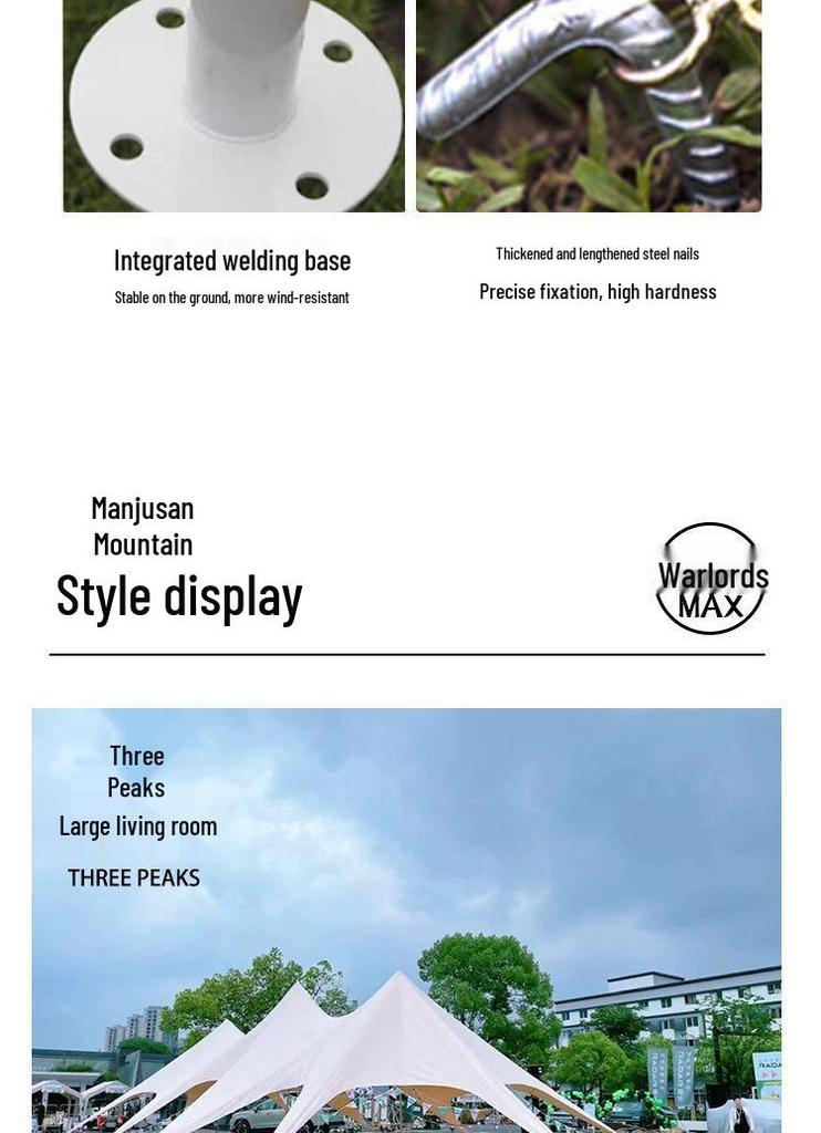 Extra Large Outdoor Canopy Tent - Rainproof & UV Protection with Unique Octopus Design
