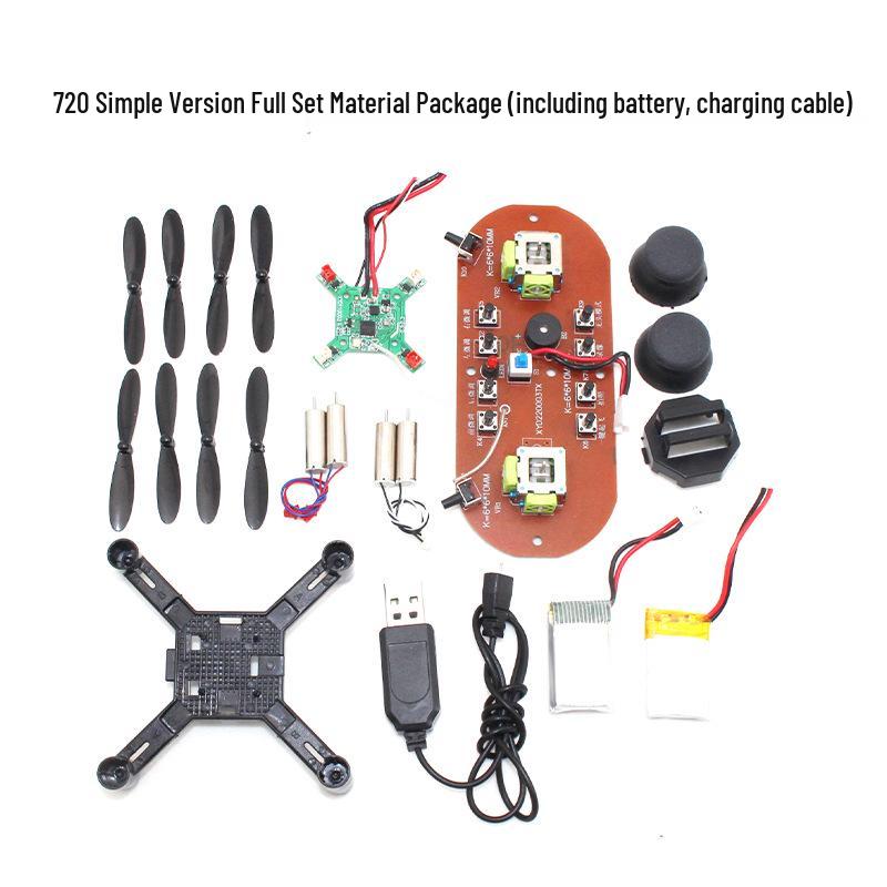 DIY Quadcopter Kit: Flight Controller, Remote Control, and Assembly Parts Set