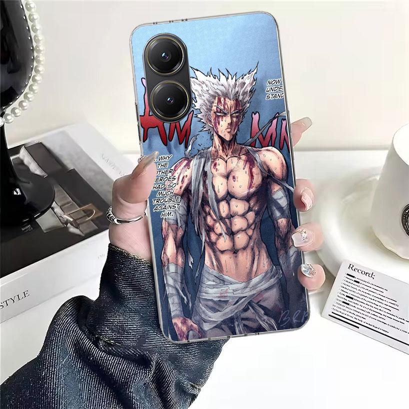 One P-Punch-Man Garou Soft Phone Case For Xiaomi Redmi 15C 15 13C 13 Poco X5 X6 X7 F7 Ultra M7 12C 12 10 10C 9C 9A 9T 9 Fundas P