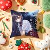 Anime KKomi Cant Communicate Cushion Cover Plush Fabric Soft DoubleSided Printed Sofa Warm Winter Home Gift Pillow Cover
