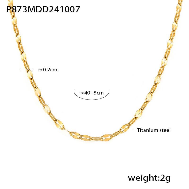 Qiong Yao Zirconia Heart Clavicle Necklace  Bracelet Set in Titanium Steel