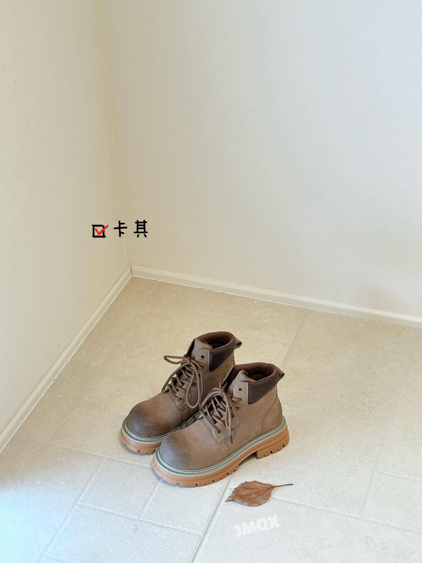 

Martin boots men s and women s spring and autumn new British style casual versatile tooling boots thick-soled outdoor travel mountaineering boots 39 хаки