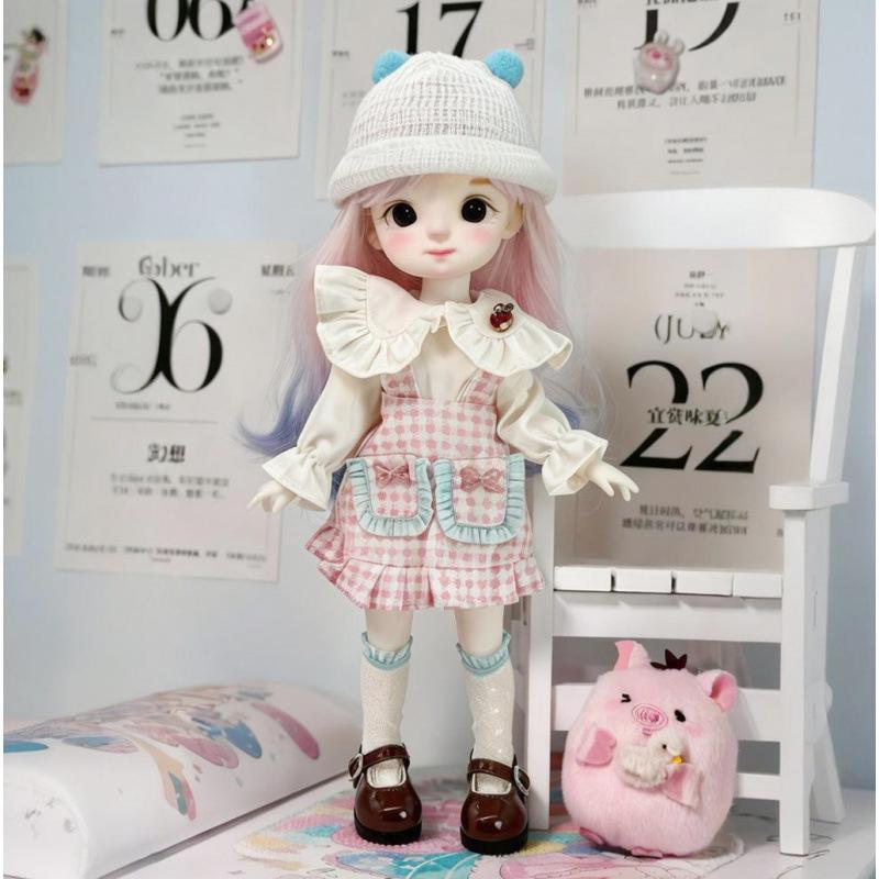 Autumn Winter 1/6 BJD Doll Clothes Only Clothing Cute 30CM Doll Outfit Set for Potato Dolls