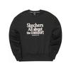 Letter Print Crew Neck Pullover Sweatshirt Women Sweatshirt Carbon-Black L324W049-0018