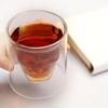 1 pz, Bicchiere da whisky con teschio horror, Bicchieri da vino a doppia parete, Bicchieri da bar senza stelo da 75 ml/2,5 once, Vetreria elegante, Per Scotch Bourbon, Whisky, Cocktail