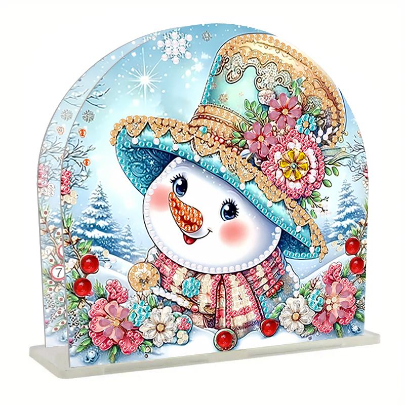

Diamond Art 5D Креативный мультфильм Снеговик Бумажная Салфетка Коробка Держатель Портативный Домашний Офис Бумажная Коробка Украшение Дома