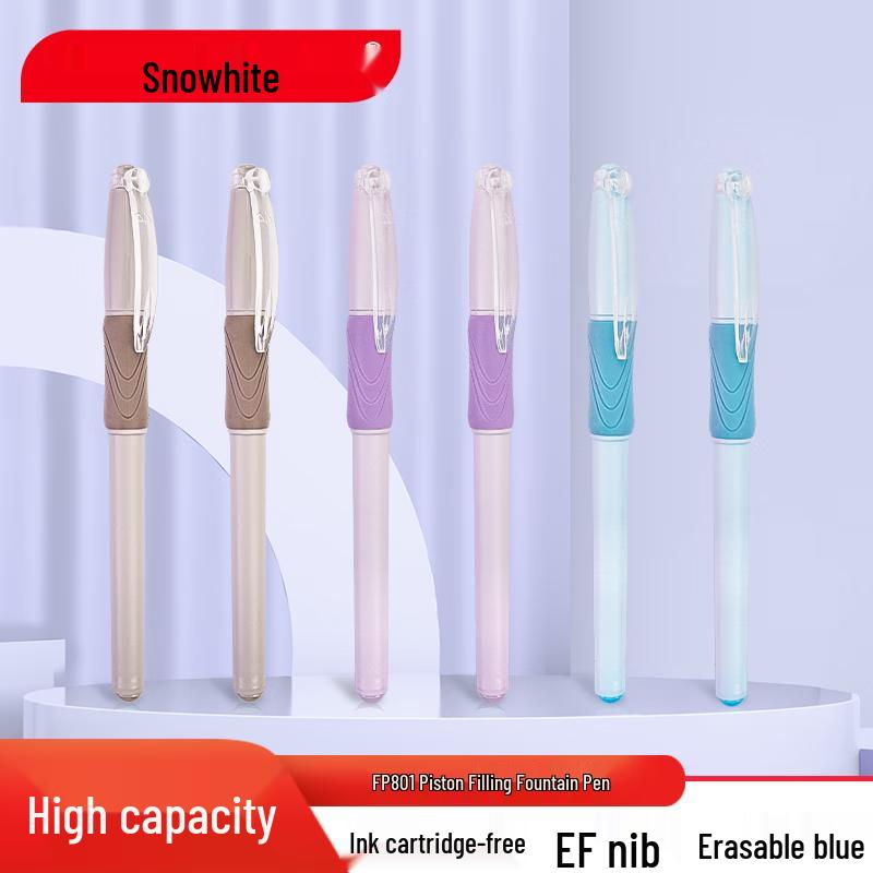 Snowhite FP801A Direct Ink Erasable Fountain Pen Set