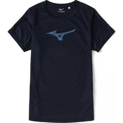 Mizuno Performance Sports Lifestyle Series Round Neck Breathable Comfortable Short Sleeve T-Shirt Women Tops Black J2MA2240