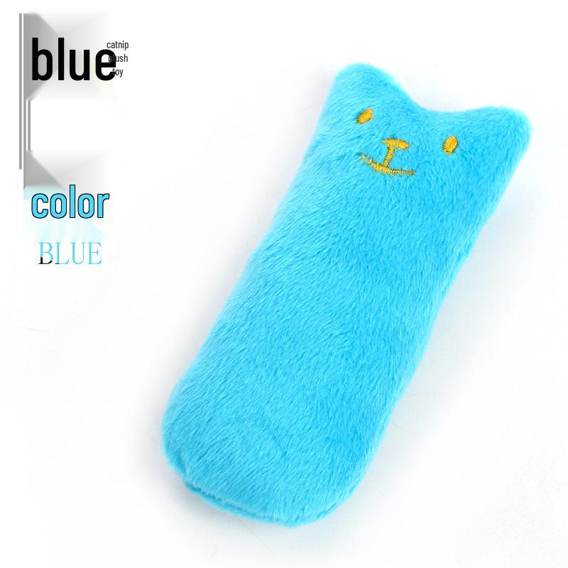 Catnip Plush Thumb Doll: Self-Entertainment Teething Toy, Bite-Resistant for Cats