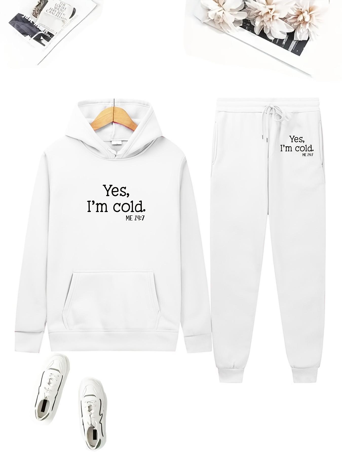 New Women s Fleece Sweater Bear Print Casual Loose Sports Hooded Set S