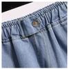 Summer Baggy, Wide-legged Hot Pants Plus Plus-size, High-waisted Denim Shorts