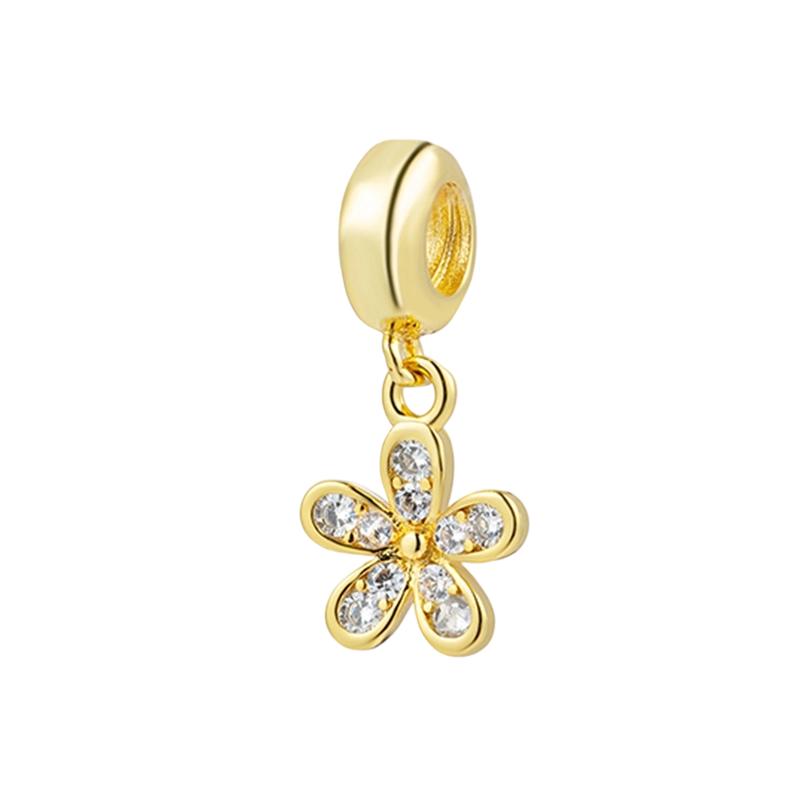 Nuevos Originales Brillantes Dorados Tortuga Serpiente Copo de Nieve Colgantes Charms Cuentas DIY Joyería para Mujer Regalo Cuentas Aptas para Pulseras