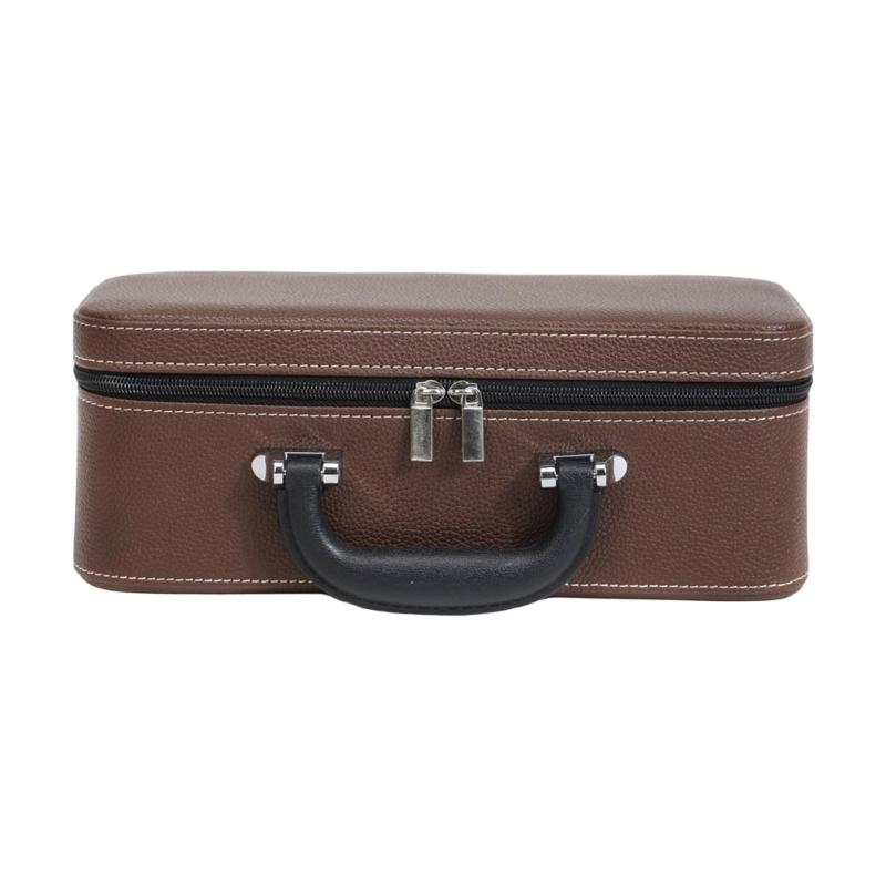 Portable Jewelry Organizer Case with Multiple Compartments for Bracelets Soft Velvets Lining Box Travel Essential